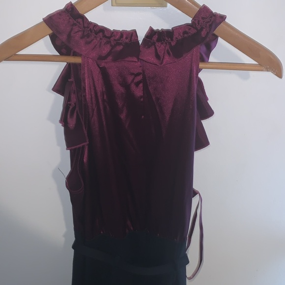 Apt. 9 SLEEVELESS RUFFLE TOP COLOR BLOCK DRESS 10 - Picture 6 of 7